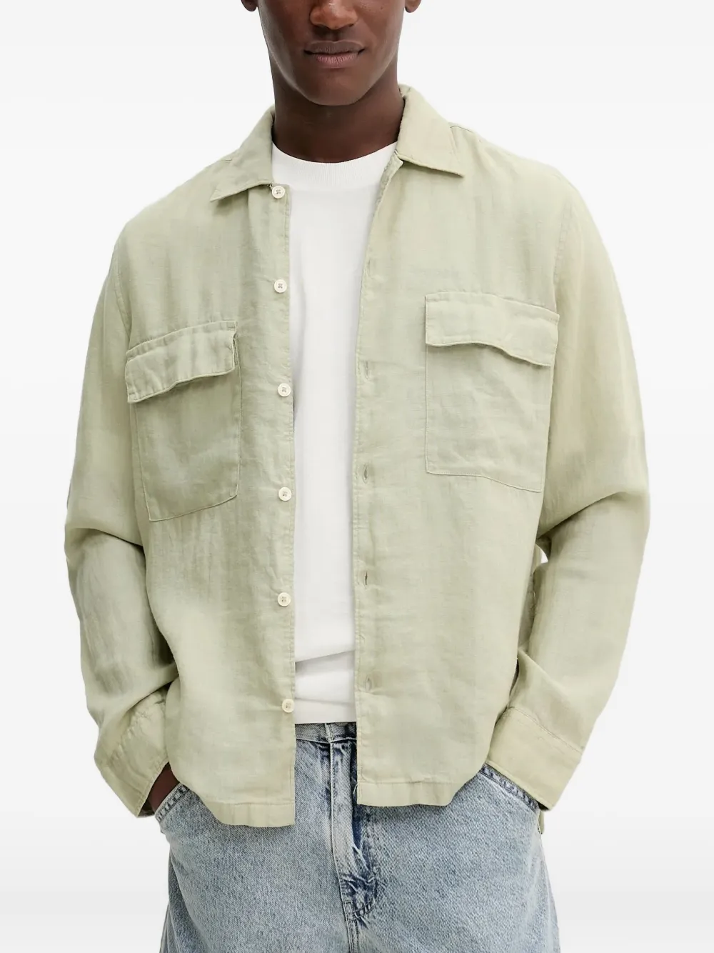 Marc O'Polo double-pocket shirt - グリーン Marc O'Polo double-pocket shirt - グリーン