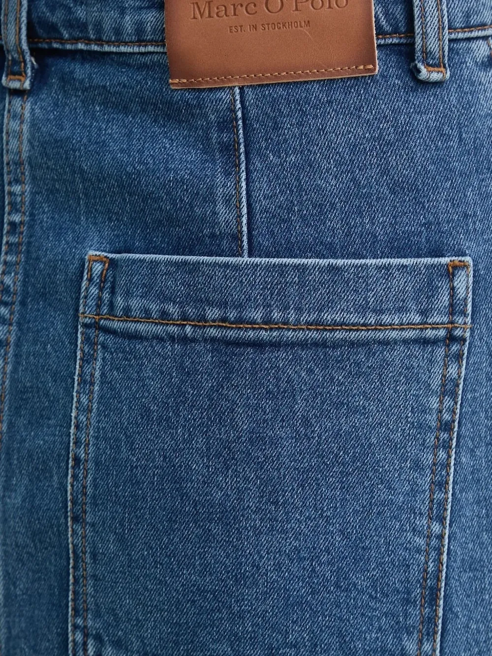 Marc O'polo Button-fastening Denim Maxi Skirt In Blue