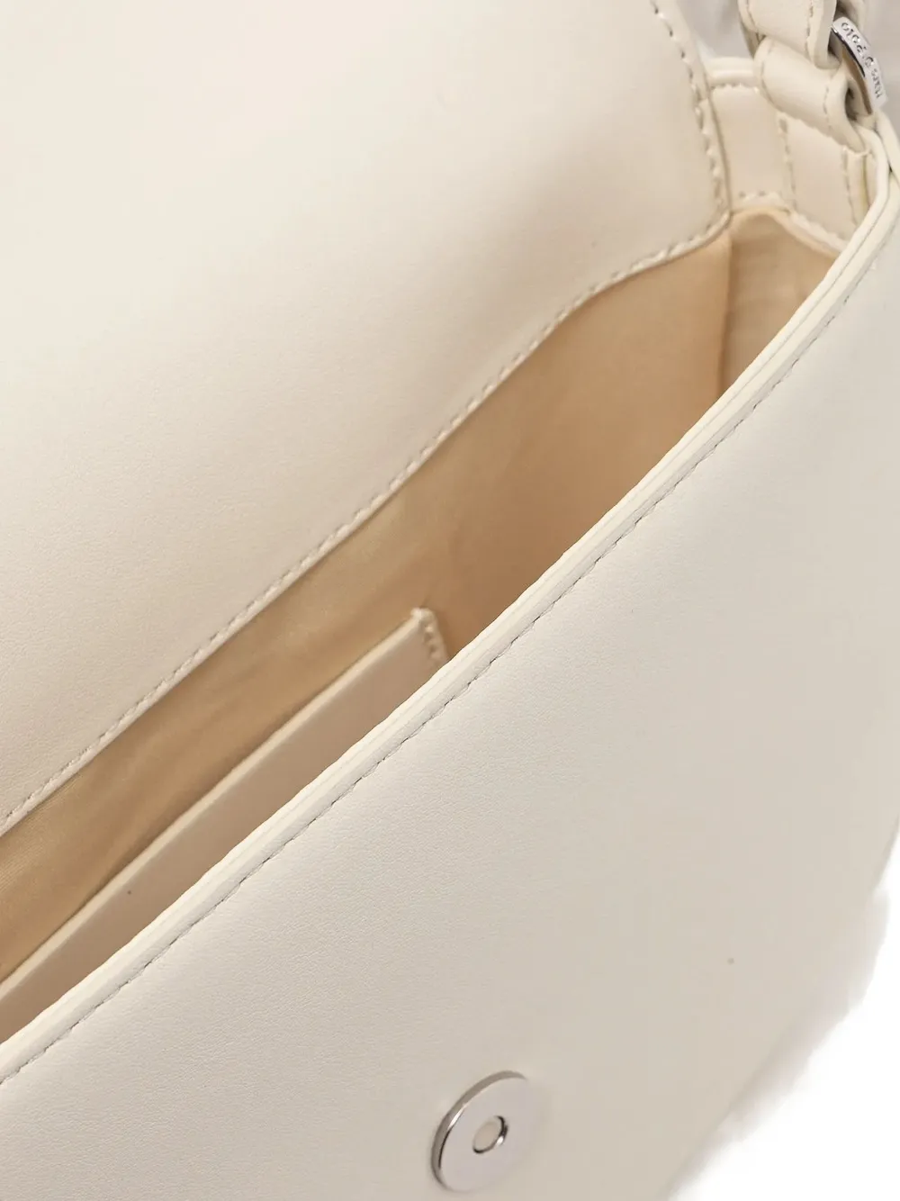 Marc O'Polo embossed logo half-moon bag Beige