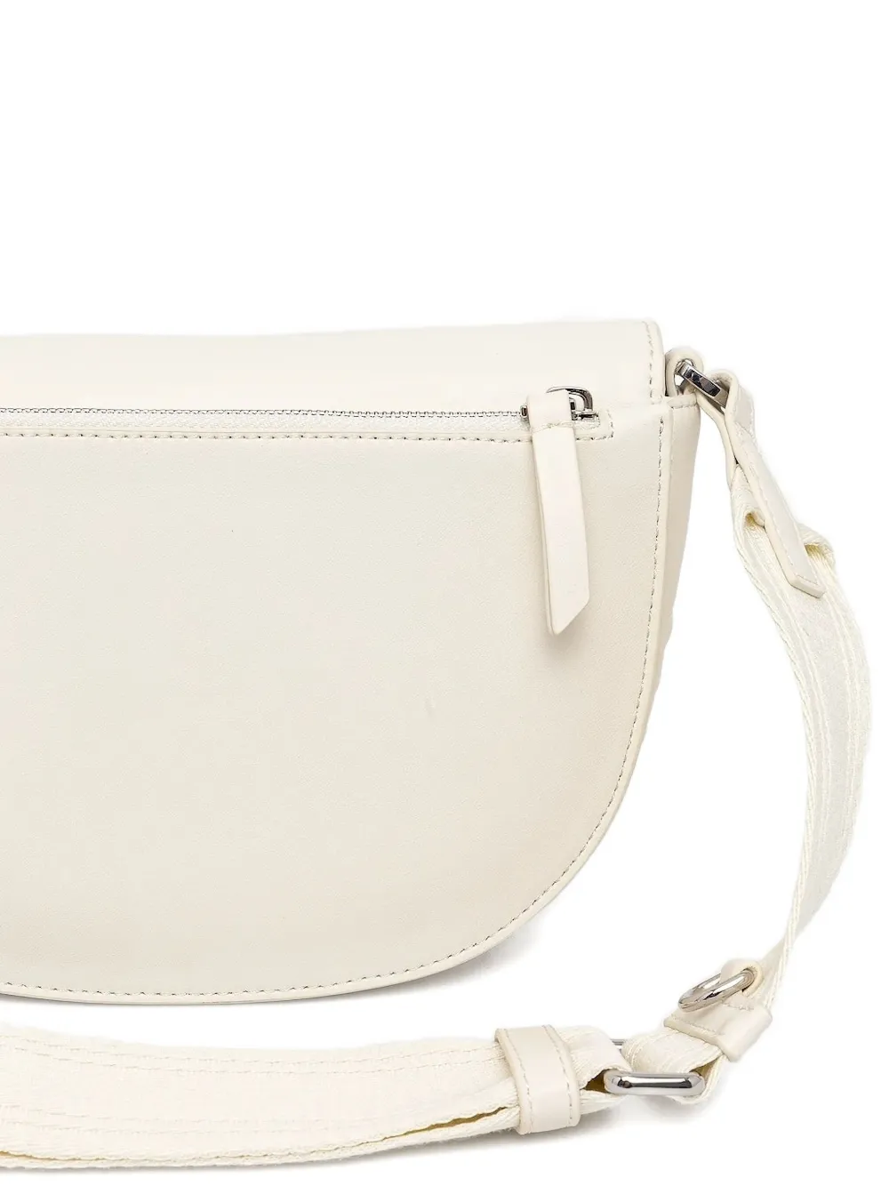 Marc O'Polo embossed logo half-moon bag Beige