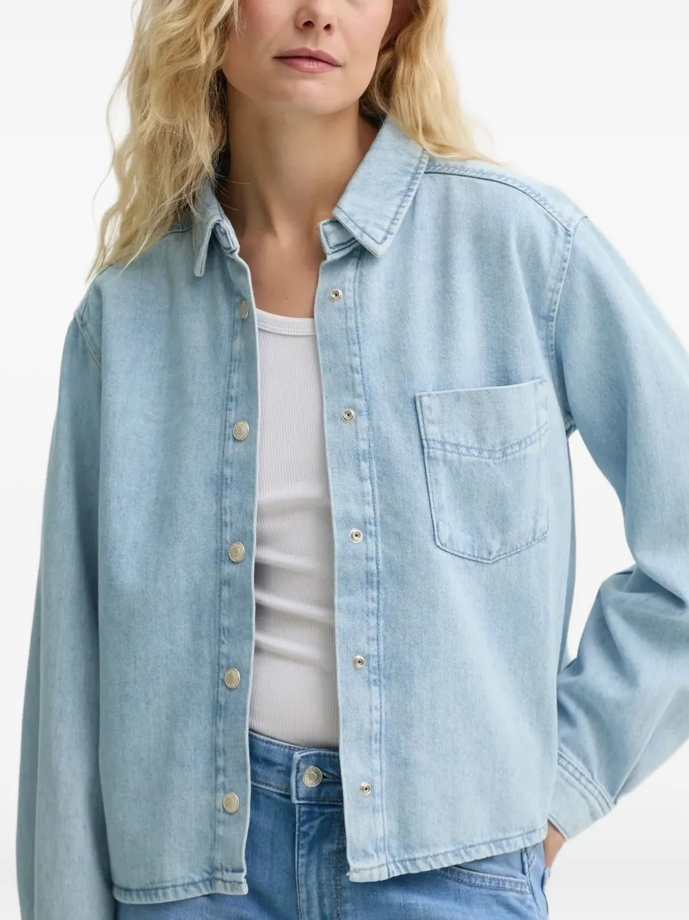 Marc O'Polo Denim blouse Blauw
