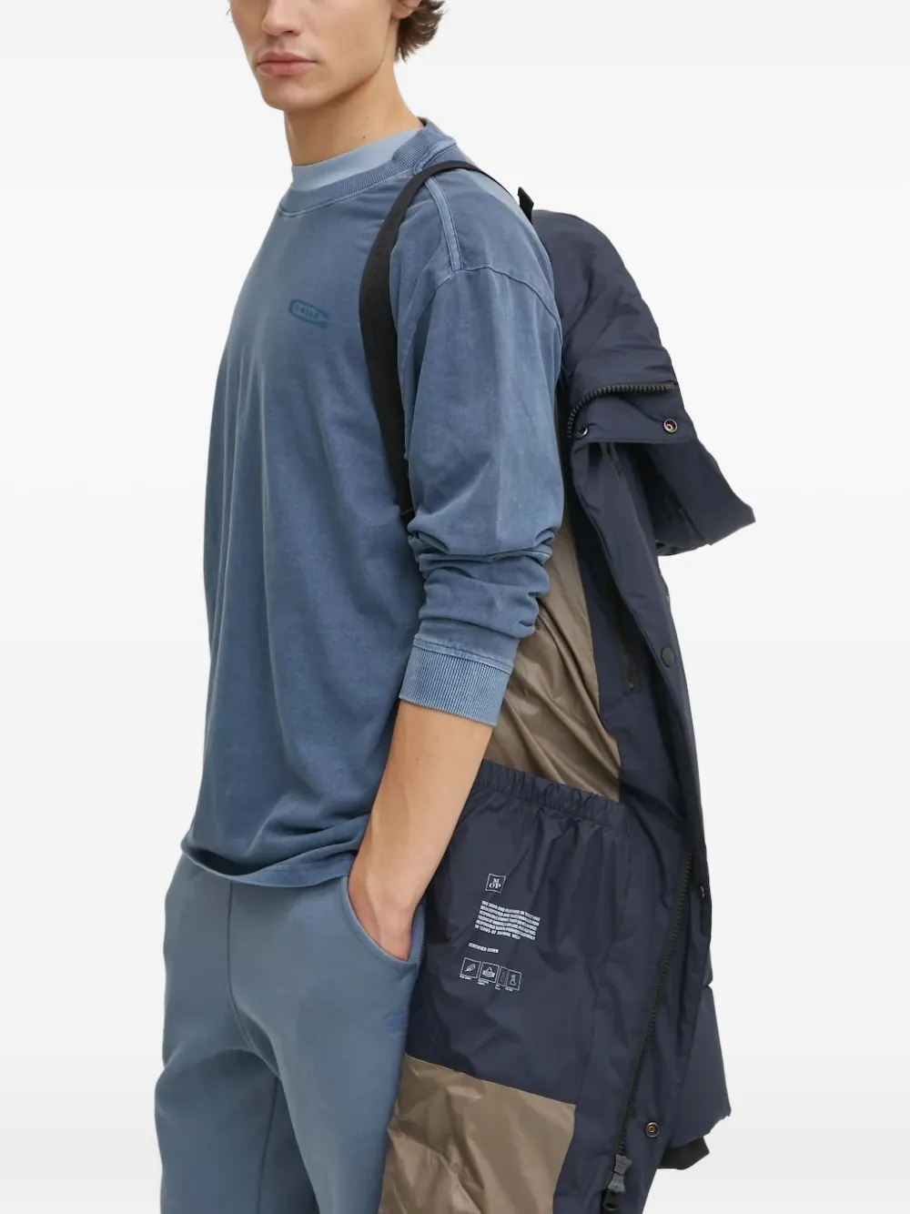 Marc O'Polo Donsjack met capuchon Blauw