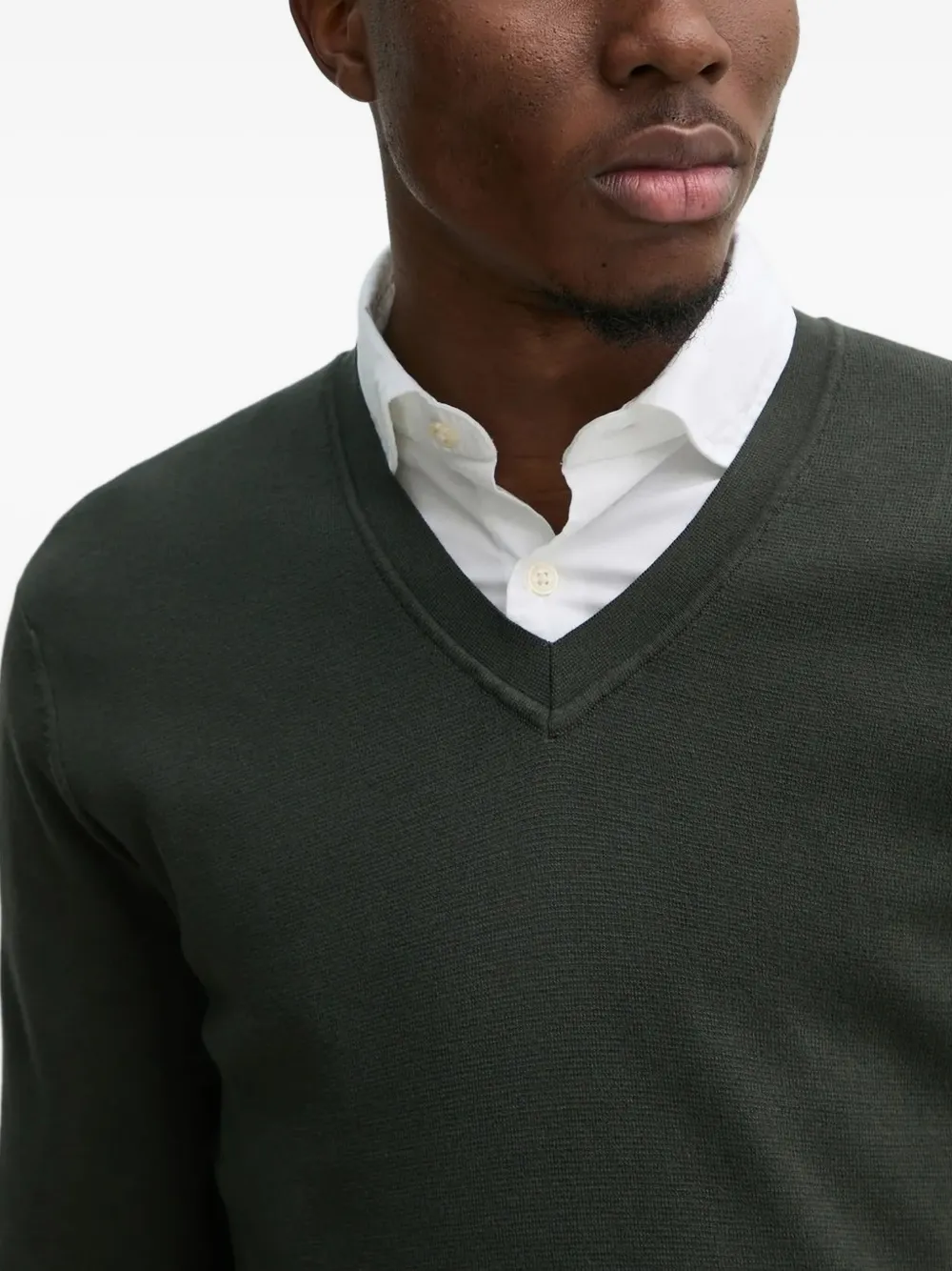 Marc O'Polo Trui met V-hals Groen