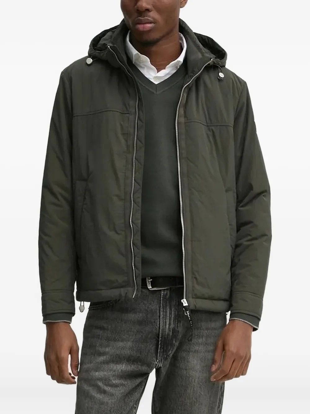 Marc O'Polo Trui met V-hals Groen