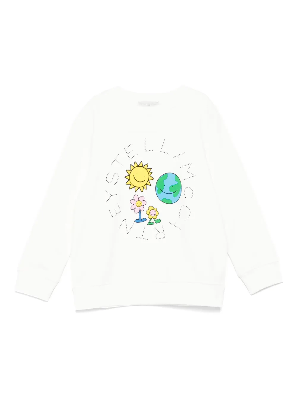 Stella McCartney Kids Sweater met grafische print Wit