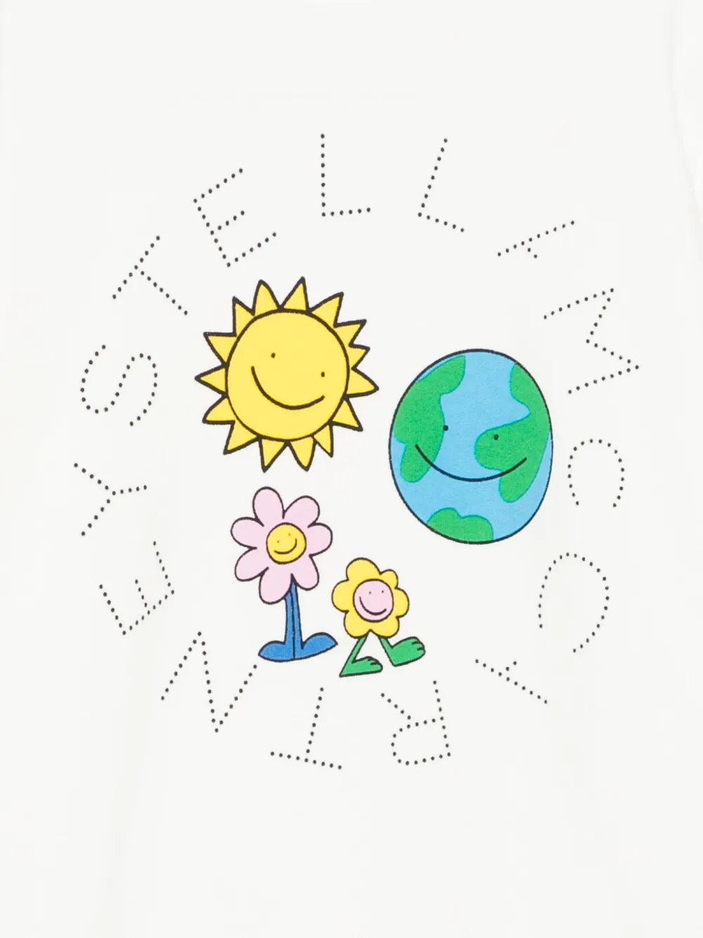 Stella McCartney Kids Sweater met grafische print Wit