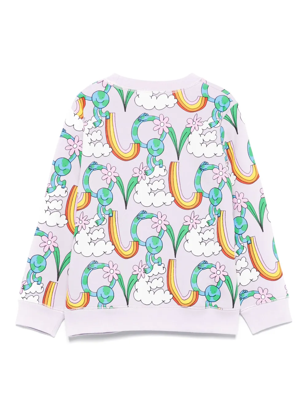 Stella McCartney Kids Sweater met grafische print Paars
