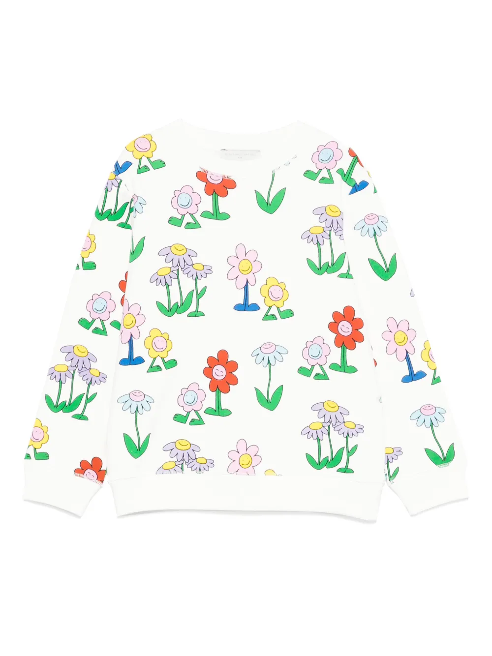 Stella McCartney Kids Sweater met bloe print Wit