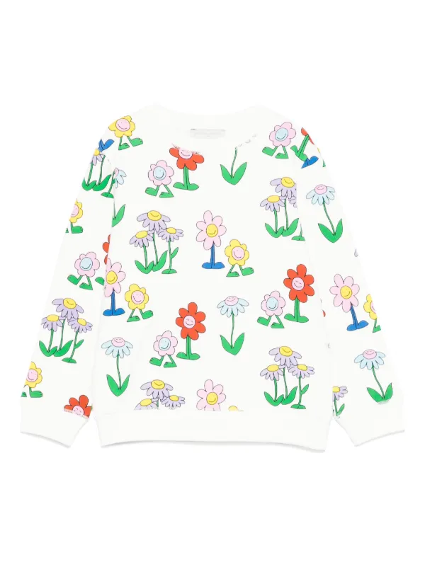 Stella McCartney Kids flower-print Sweatshirt White FARFETCH PH