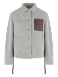 LOEWE patch-pocket denim jacket - Green