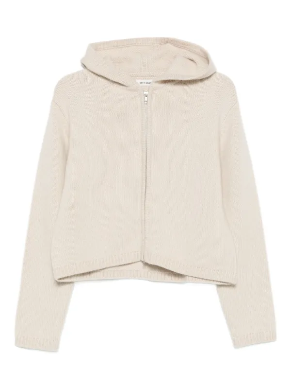 dolce. ニットパーカー　ホワイト Soft Goat ジップアップ ニットパーカー | ニュートラル | FARFETCH JP