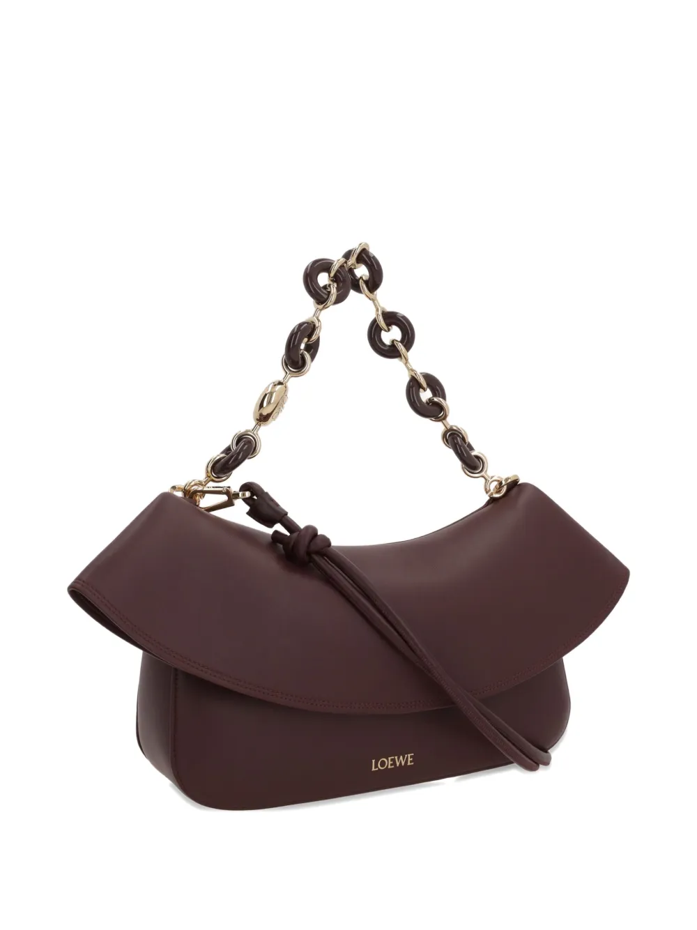 LOEWE medium Ola chain-link shoulder bag Rood
