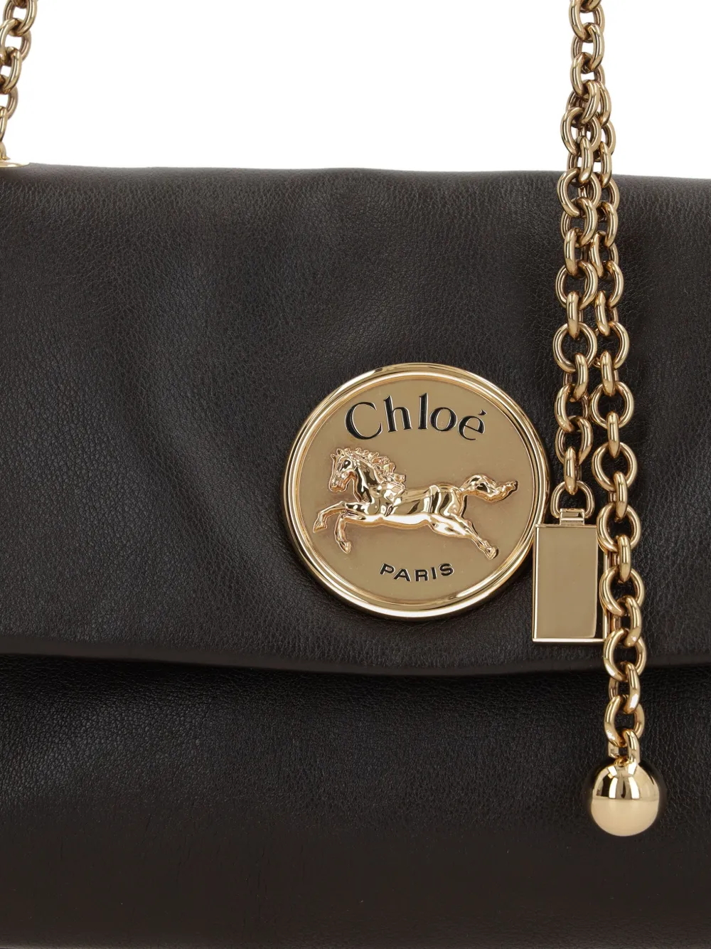 Chloé Heritage schoudertas met kettinghengsel Bruin
