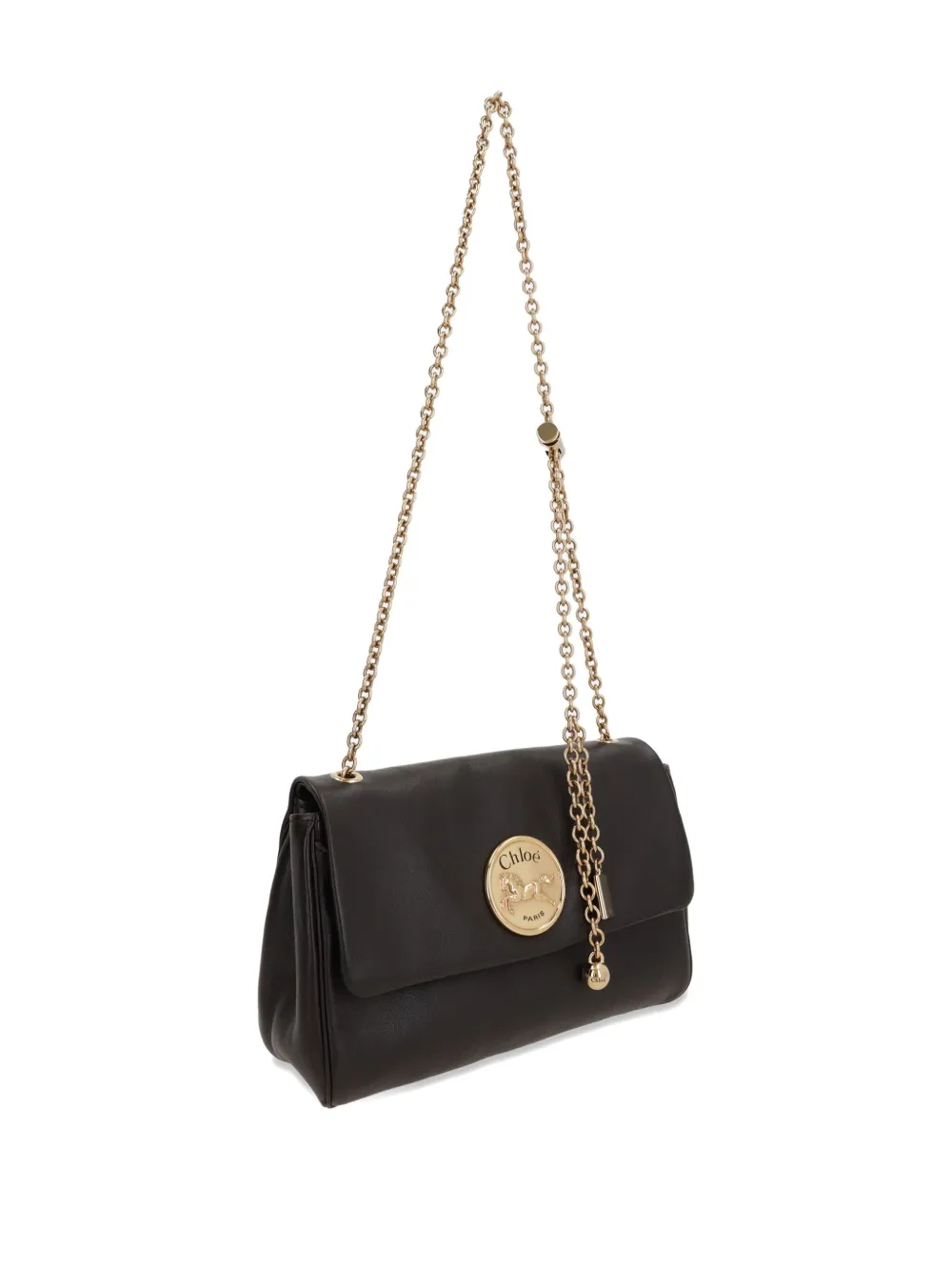 Chloé Heritage schoudertas met kettinghengsel Bruin