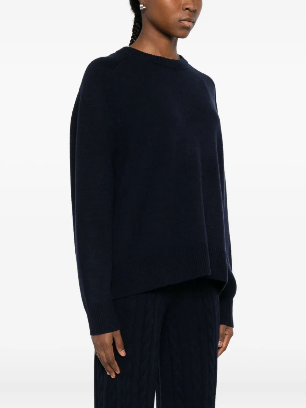  Soft Goat Pull En Cachemire - Bleu 