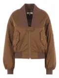 Chloé zip-front bomber jacket - Brown