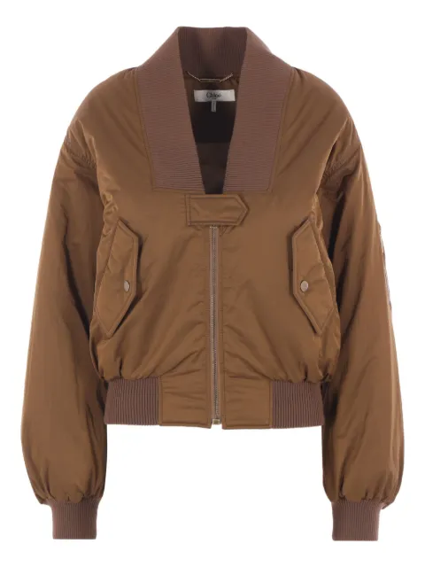Chloé zip-front bomber jacket
