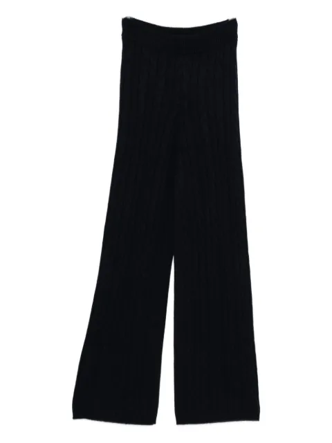 Soft Goat cable-knit pants