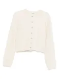 Soft Goat Knit cardigan alpaca wool - Neutrals
