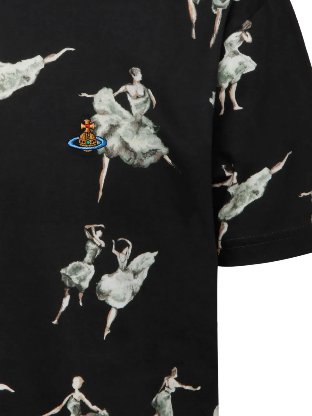 ballerina-print T-shirt