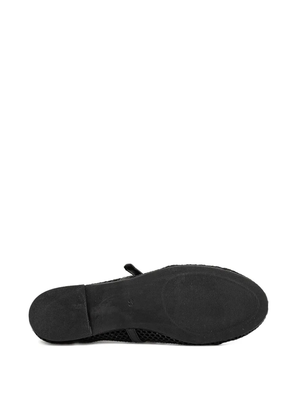 Marc O'Polo mesh buckled ballet flats Black