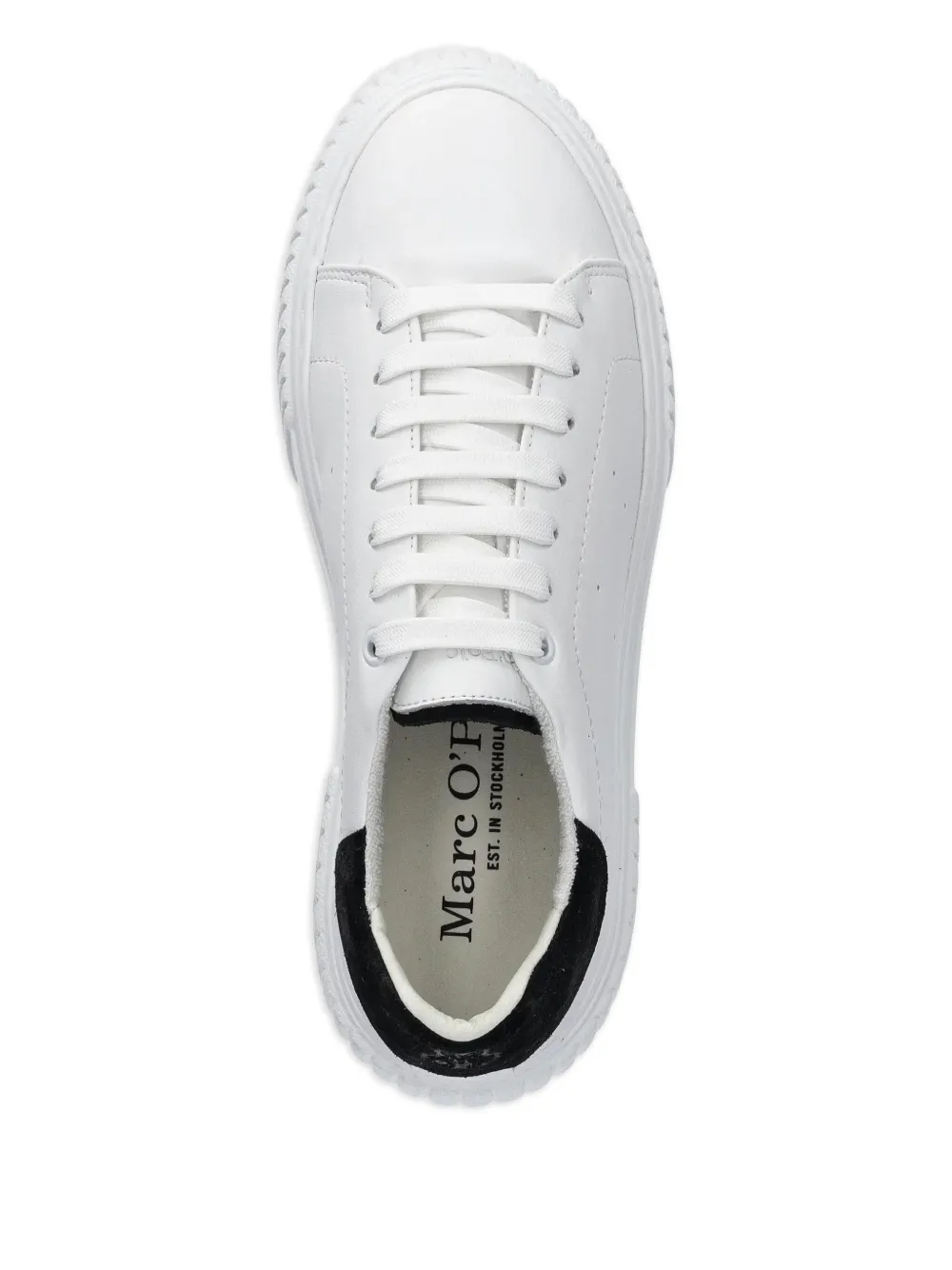 Marc O'Polo platform leather trainers Wit