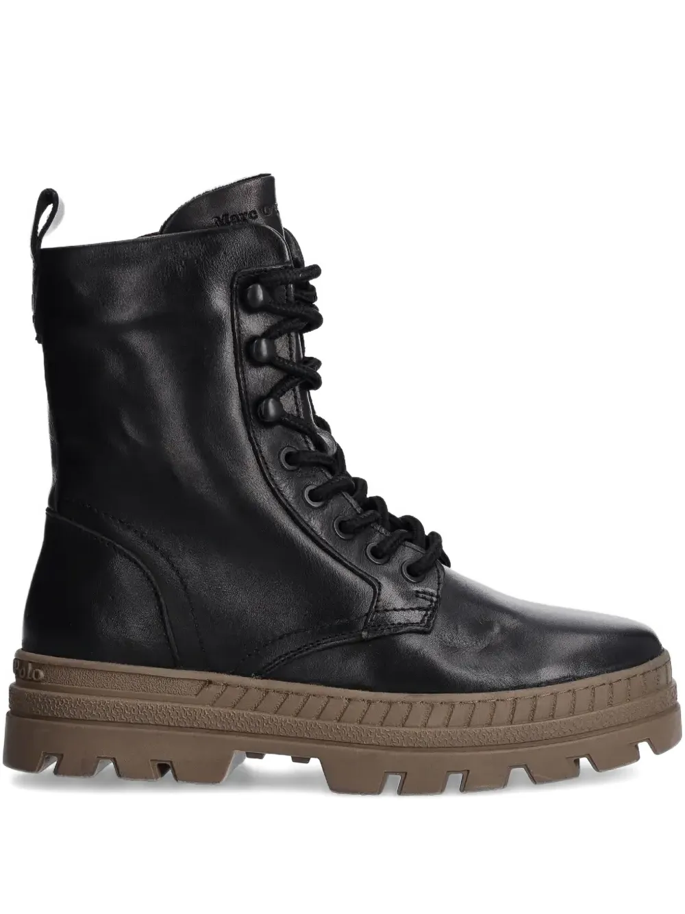 Marc O'Polo lace-up chunky-sole boots Zwart