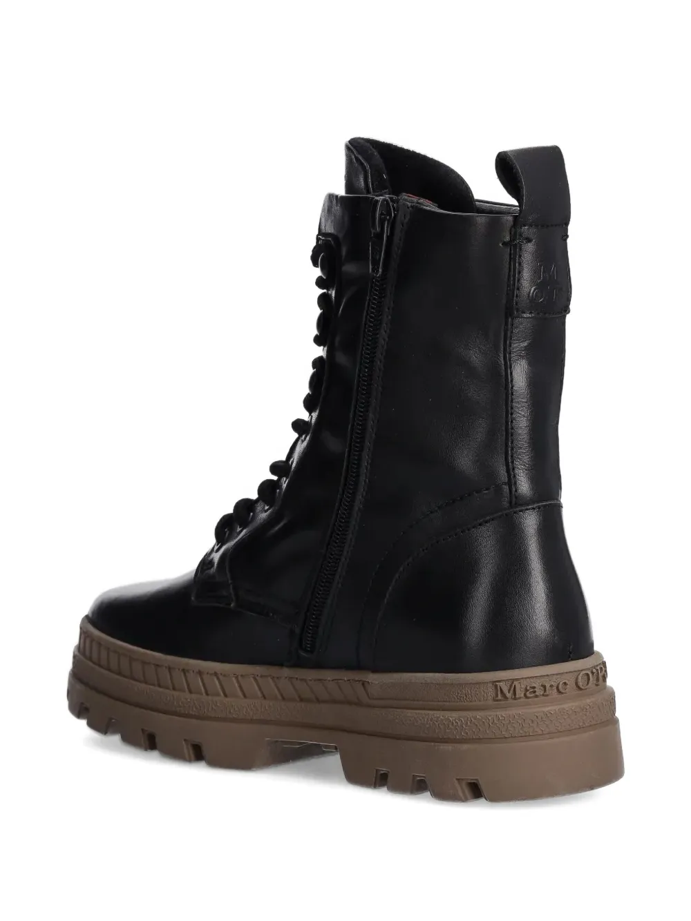 Marc O'Polo lace-up chunky-sole boots Zwart
