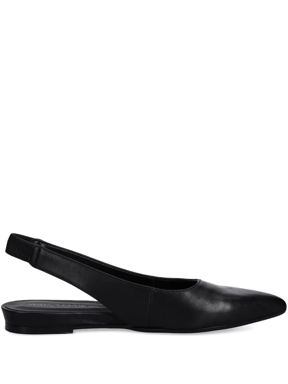 Marc O'Polo slingback pointed-toe ballet flats Zwart