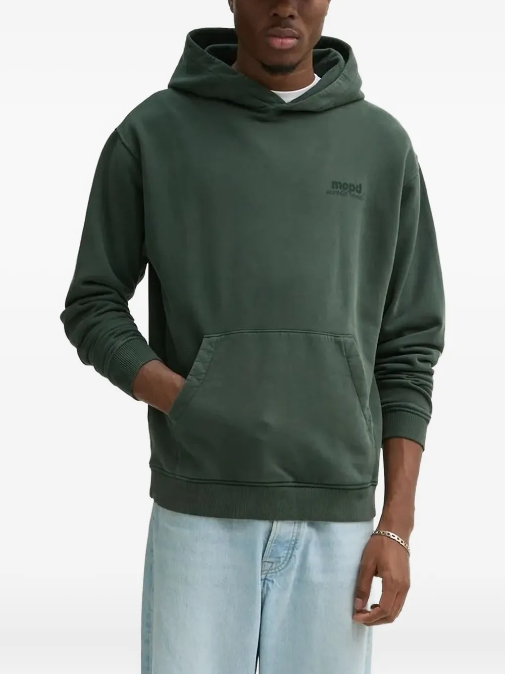 Marc O'Polo Hoodie met logoprint Groen