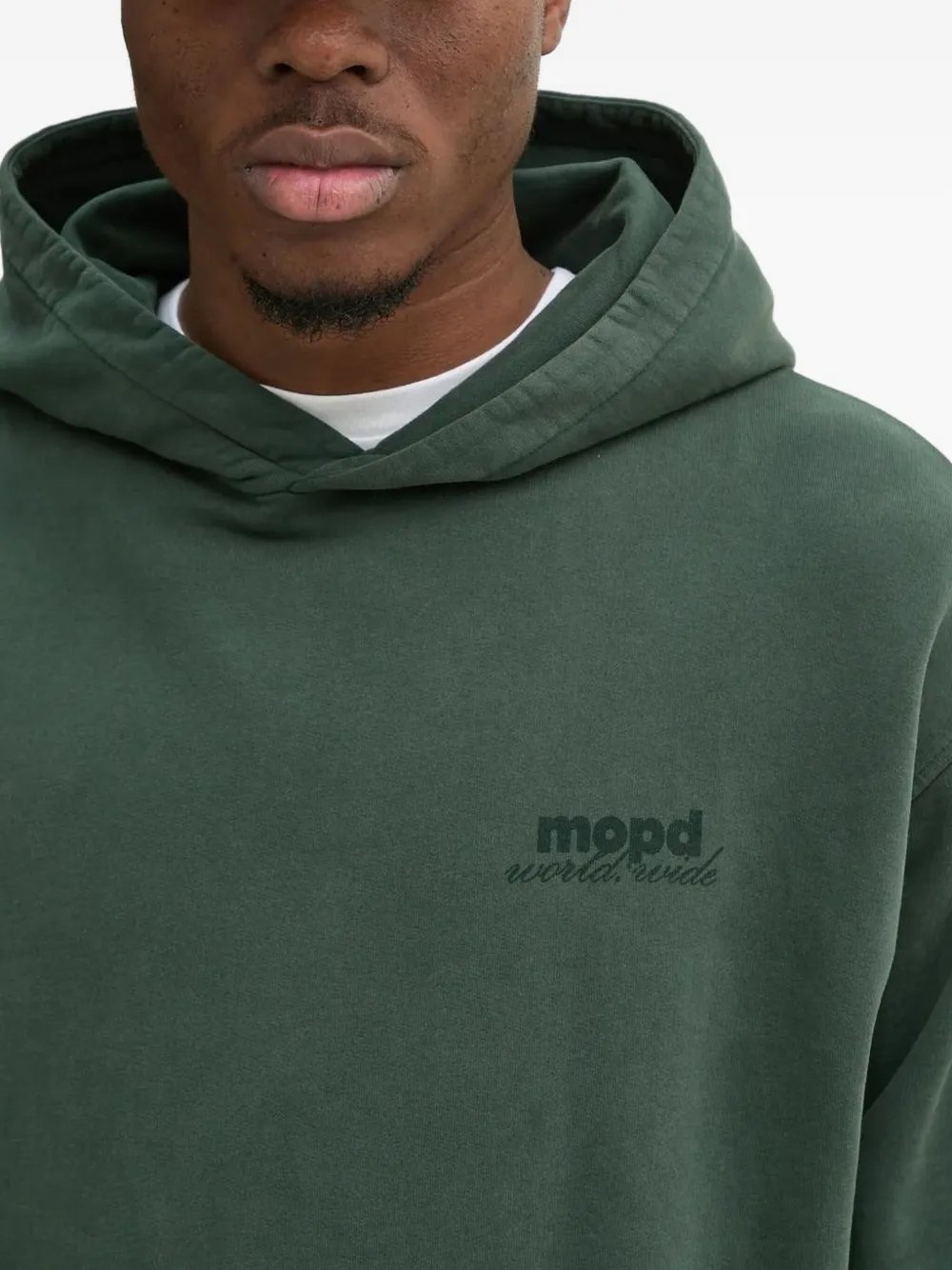 Marc O'Polo Hoodie met logoprint Groen