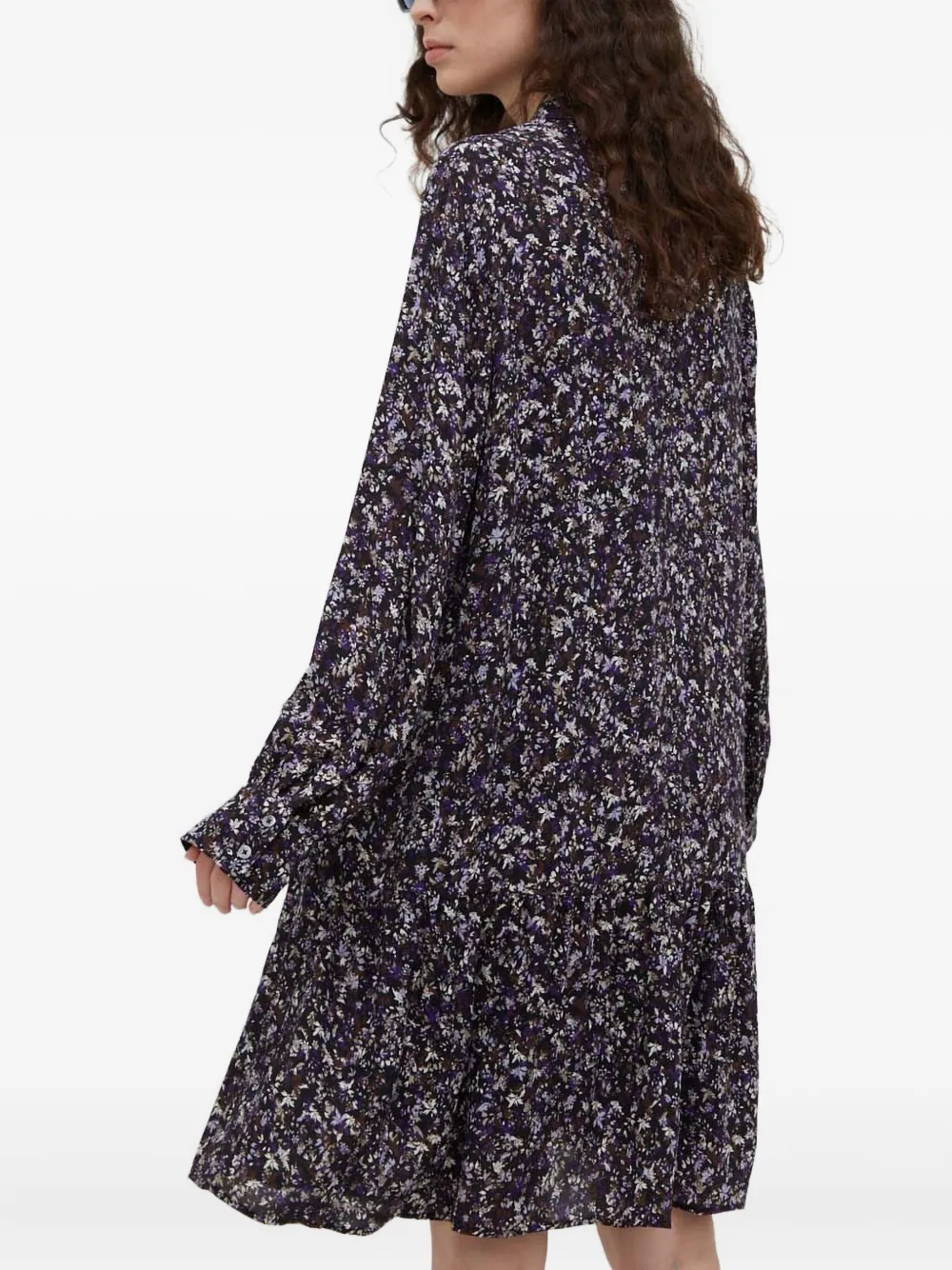 Marc O'Polo Shirtjurk met bloemenprint Paars