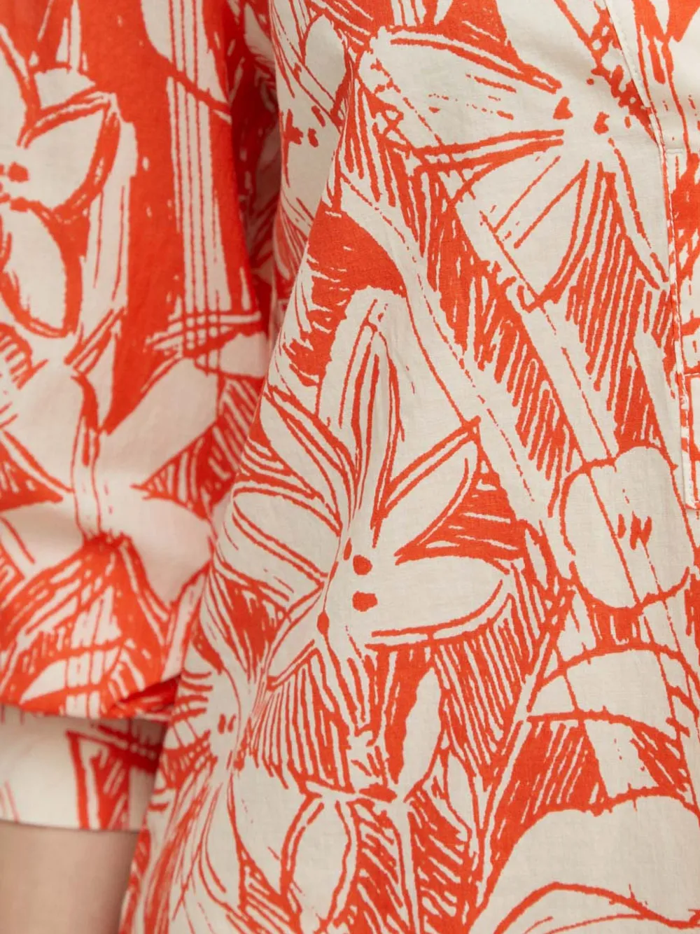 Marc O'Polo Blouse met V-hals Oranje