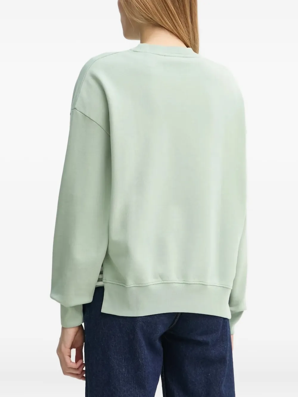 Marc O'Polo Sweater met geborduurd logo Groen