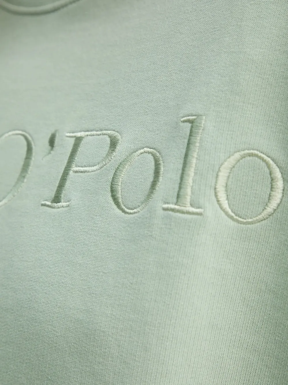 Marc O'Polo Sweater met geborduurd logo Groen