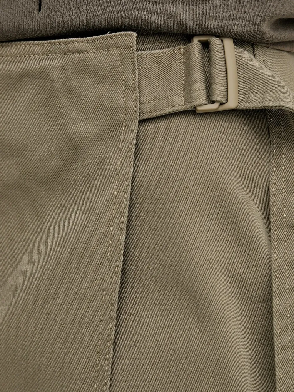 Marc O'Polo Mini-rok met wikkel-effect en gesp Groen