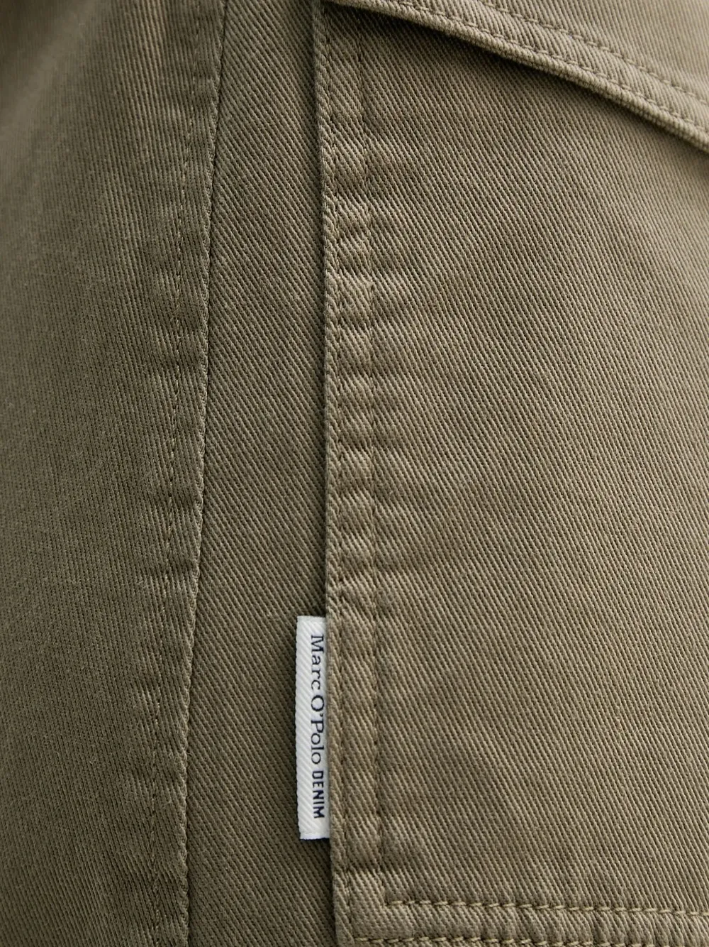 Marc O'Polo Mini-rok met wikkel-effect en gesp Groen