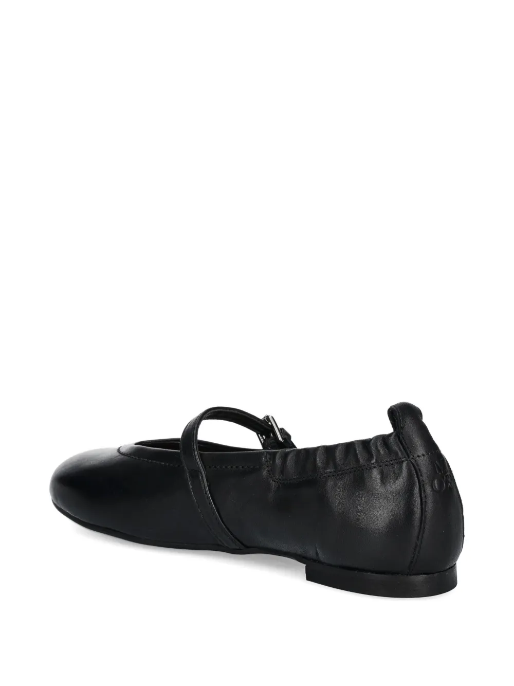 Marc O'polo Buckle-detail Ballet Flats In Black