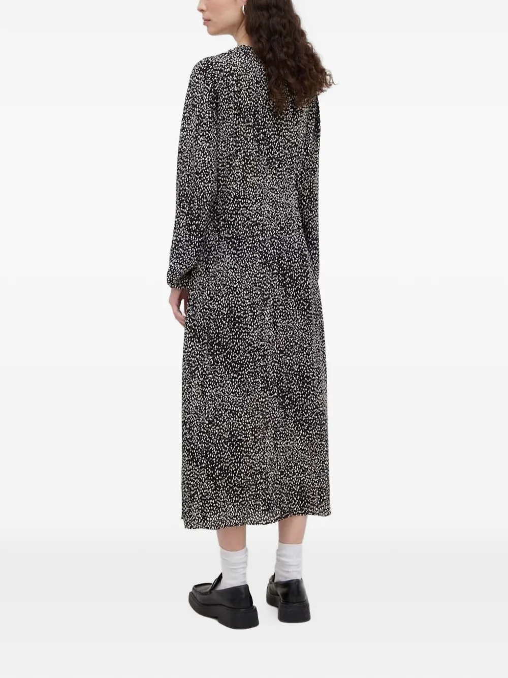  Marc O'polo Printed Midi Dress - Black 