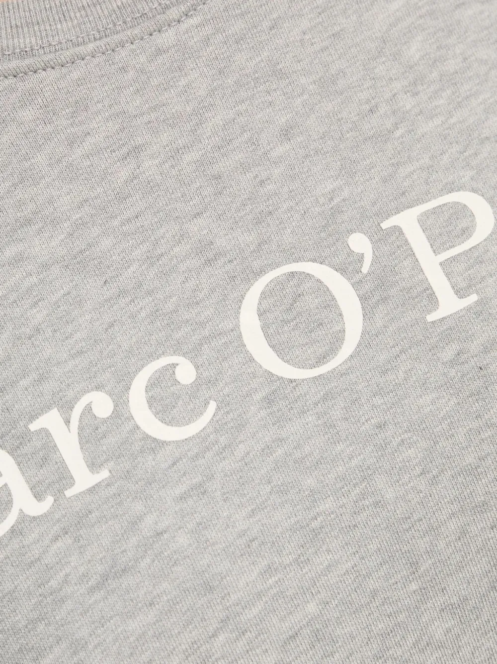 Marc O'Polo Katoenen sweater met logoprint Grijs