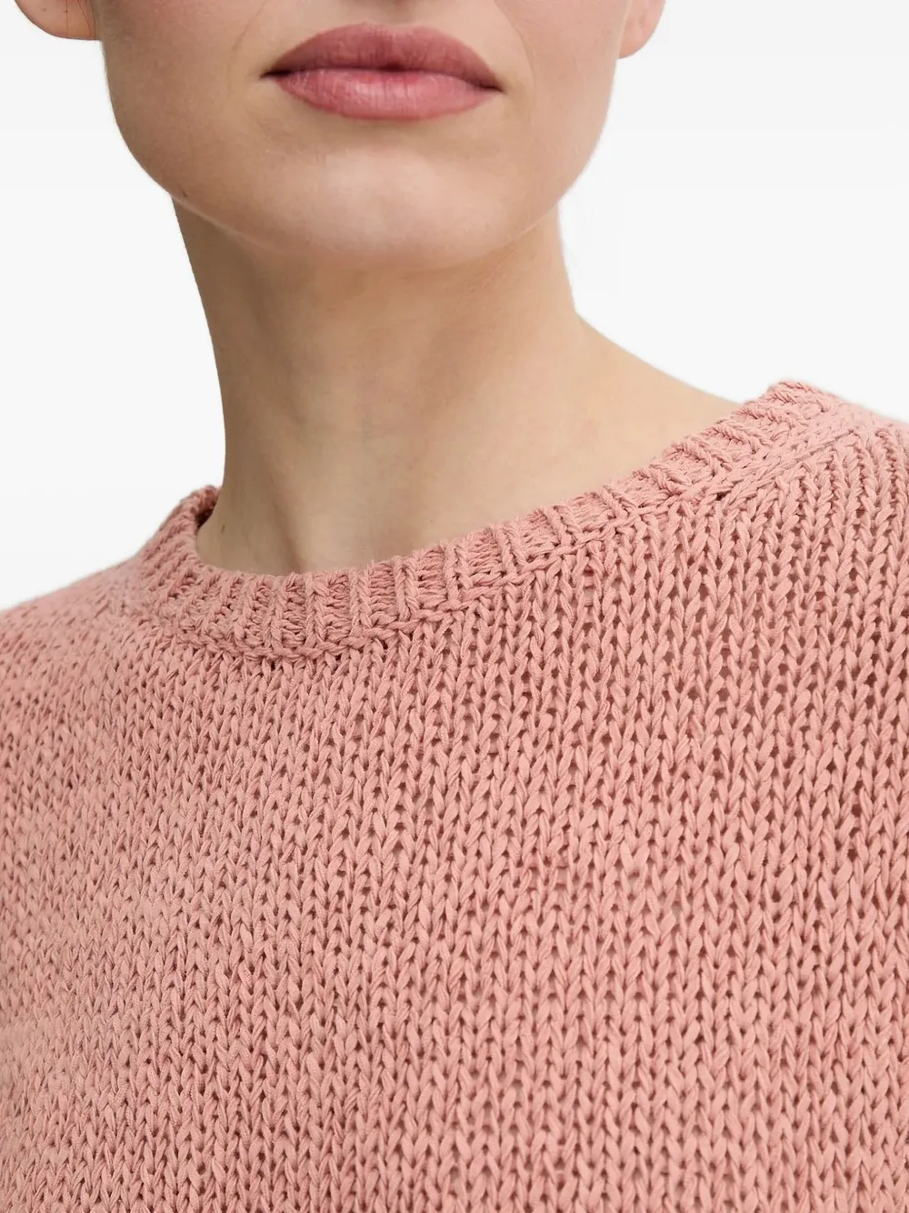 Marc O'polo Short-sleeve Sweater In Pink