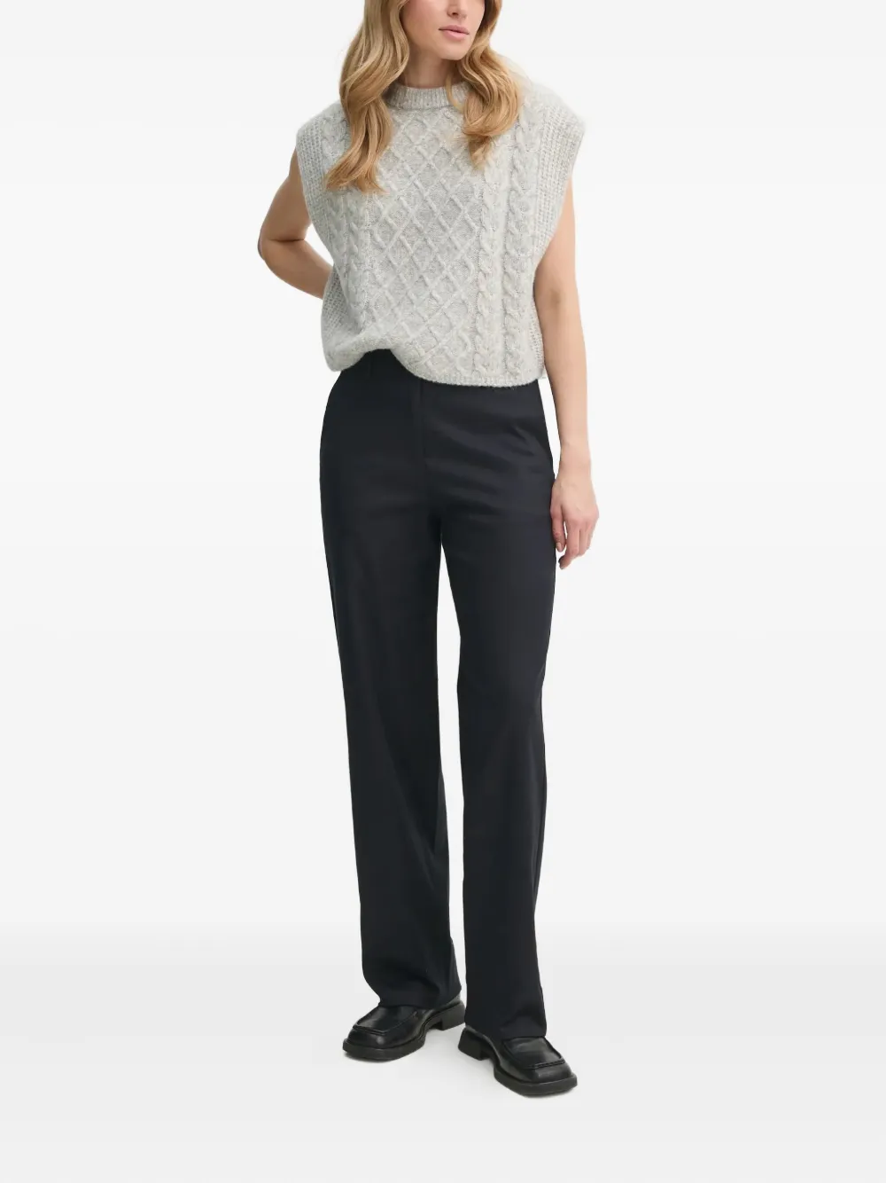 Marc O'Polo Straight broek - Zwart