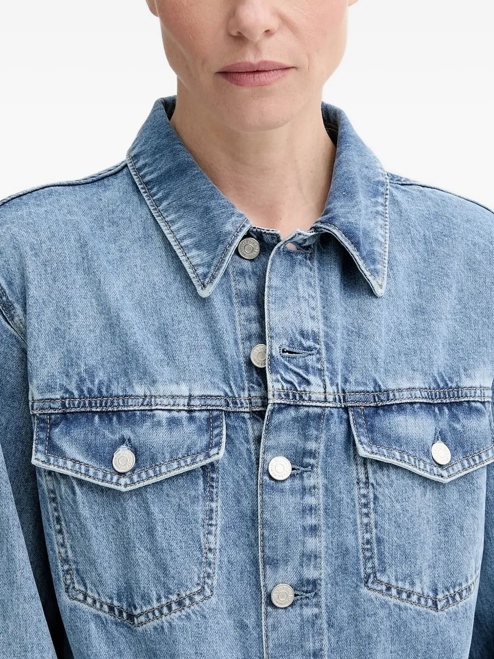 Marc O'polo Button-fastening Belted Jumpsuit In Blue