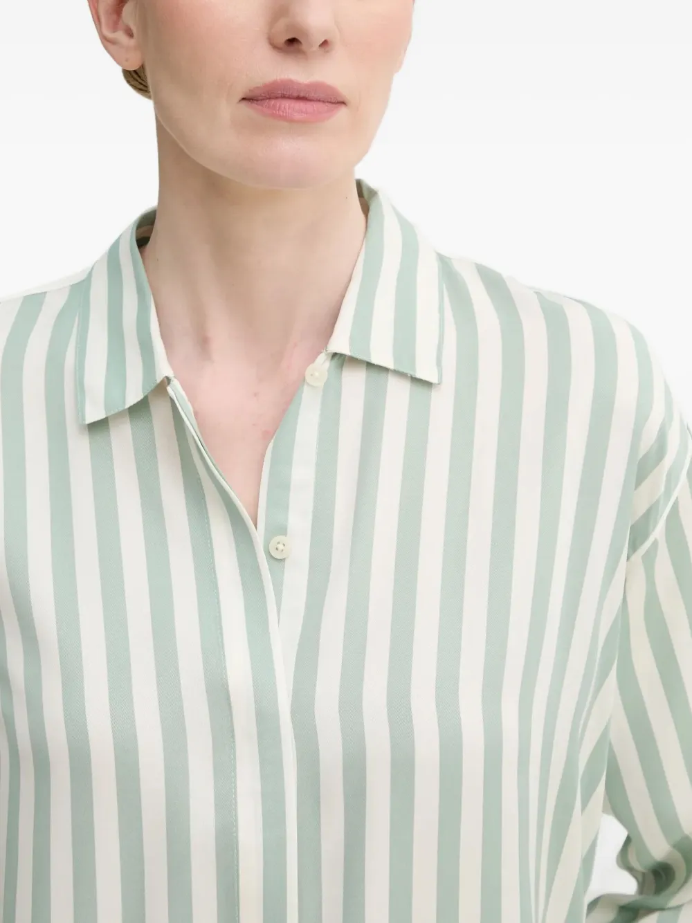Marc O'polo Striped Shirt In Green