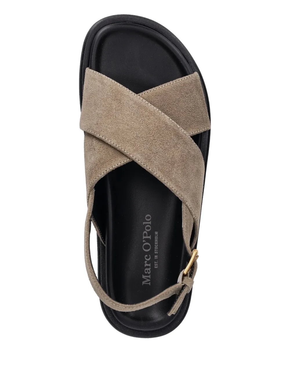Marc O'Polo Slingback sandalen met gekruiste bandjes Grijs