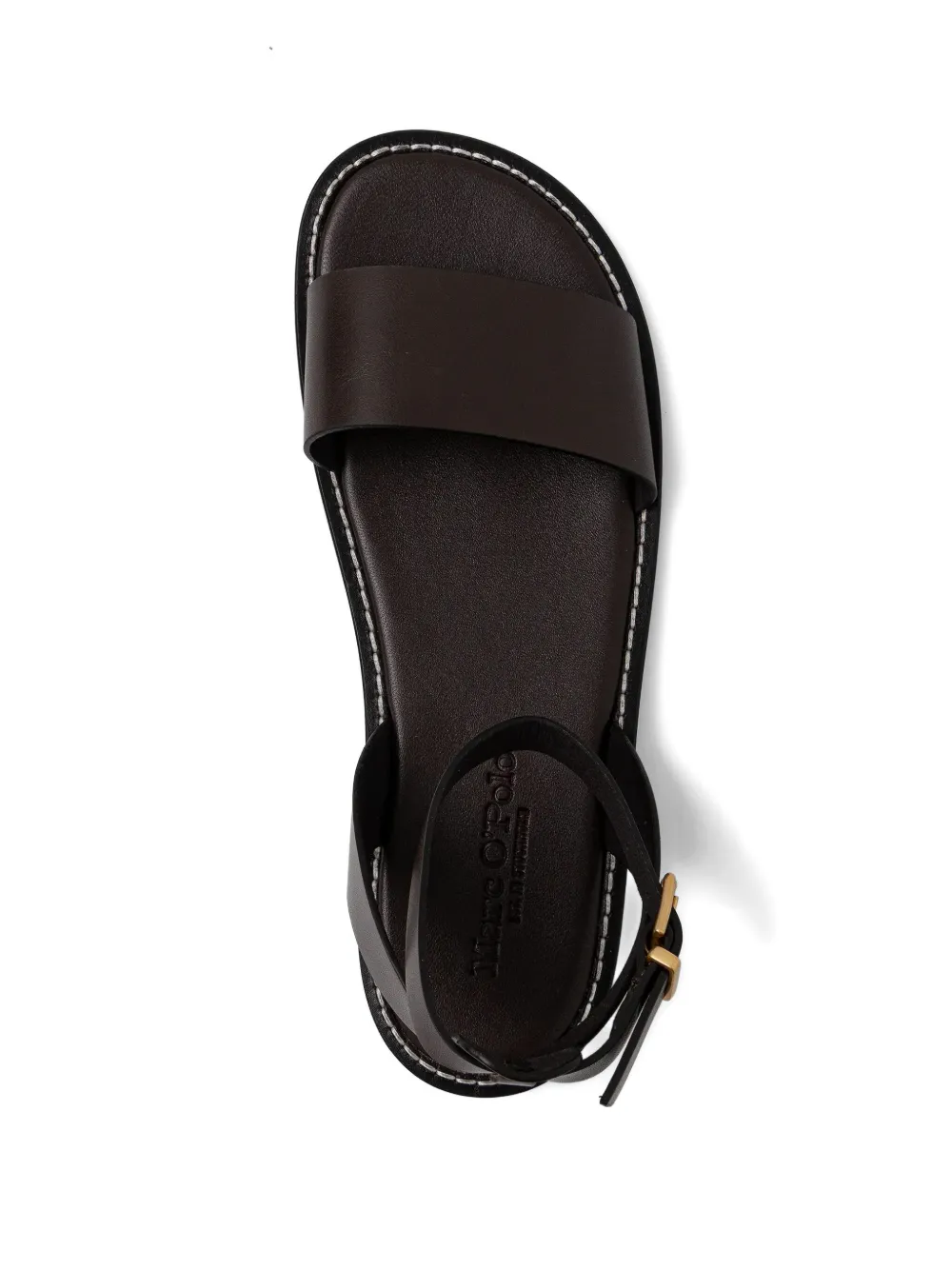 Marc O'Polo ankle-strap leather sandals Brown