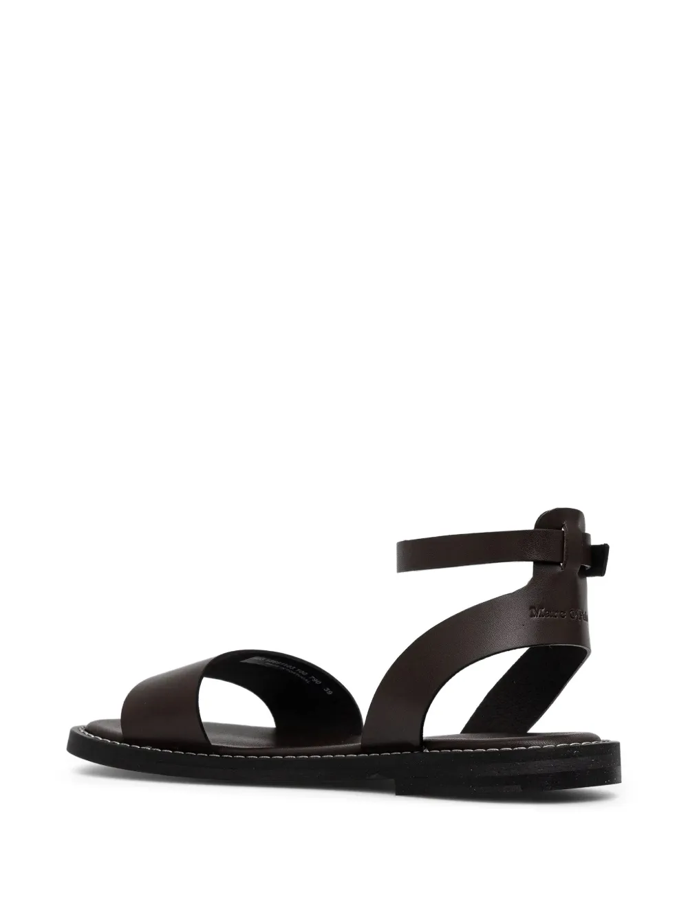 Marc O'Polo ankle-strap leather sandals Brown