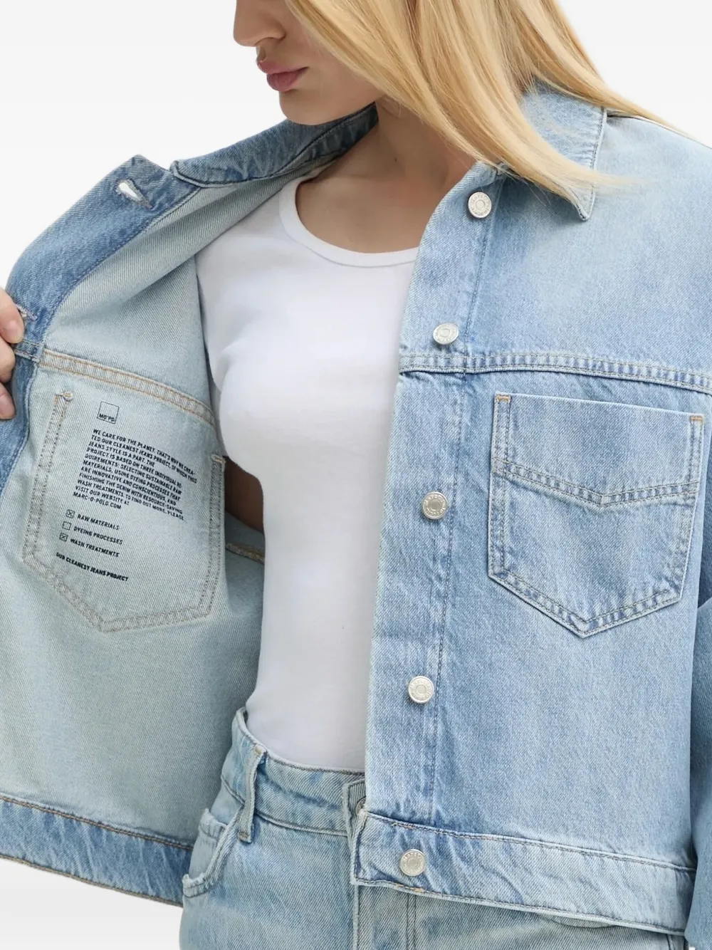 Marc O'polo Patch-pocket Denim Jacket In Blue