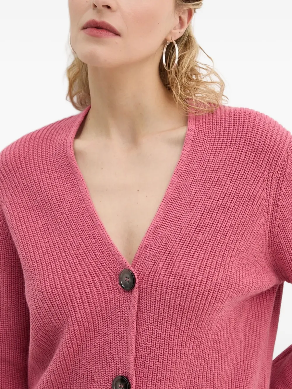 Marc O'Polo Ribgebreid vest Roze