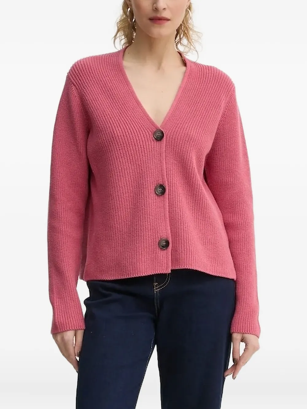 Marc O'Polo Ribgebreid vest Roze